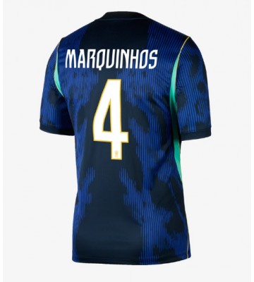 Brasilien Marquinhos #4 Udebanetrøje VM 2026 Kortærmet